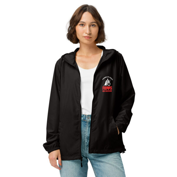 Friend of Fidos lightweight zip up windbreaker